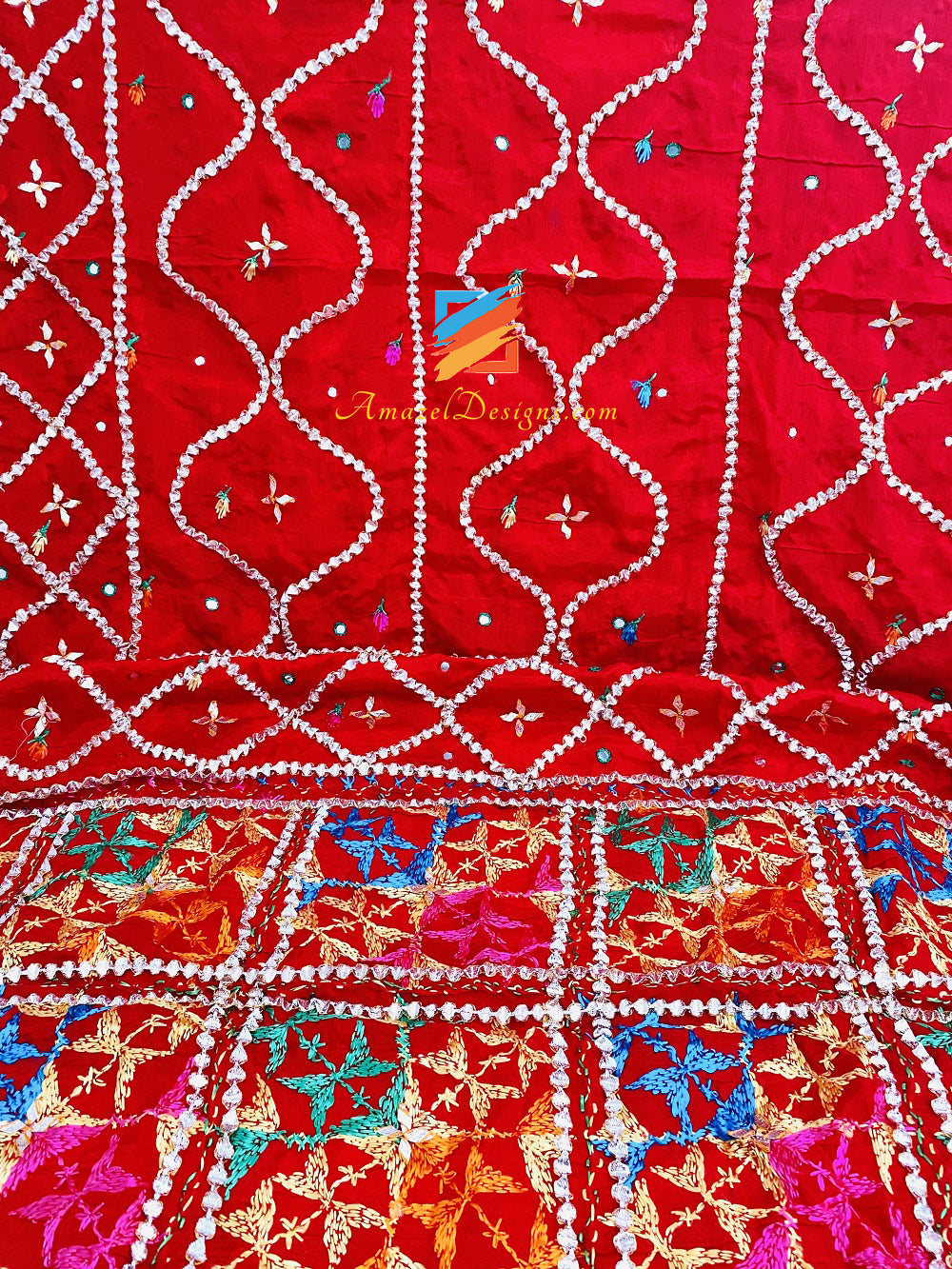 All Over Chutki Gotta e Mirror Works Fulkari