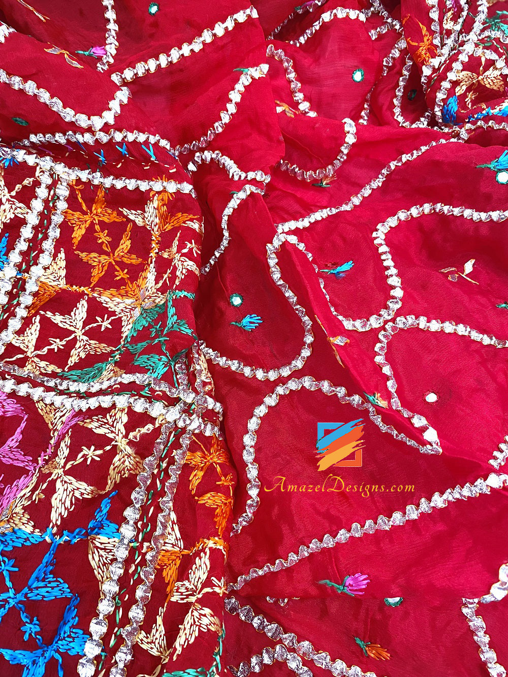 All Over Chutki Gotta e Mirror Works Fulkari