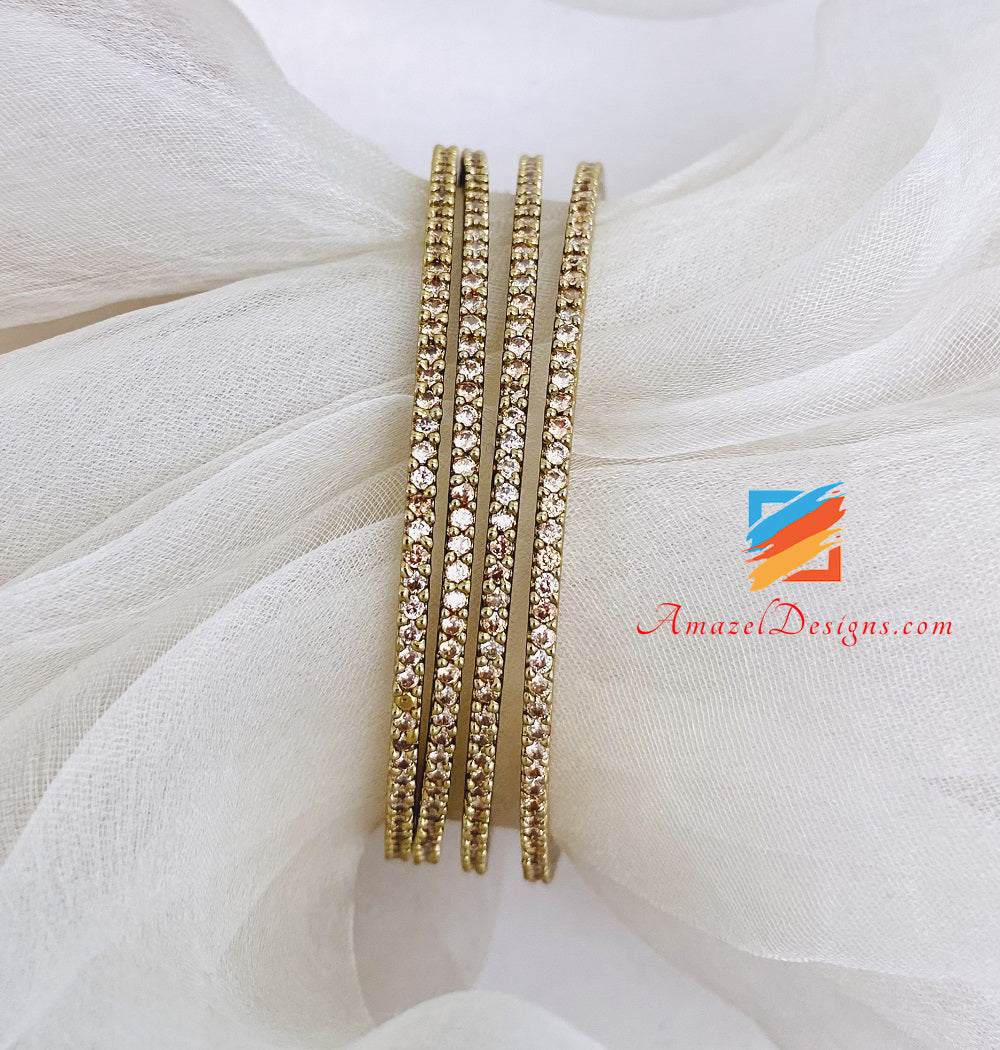 Braccialetti champagne con diamanti americani