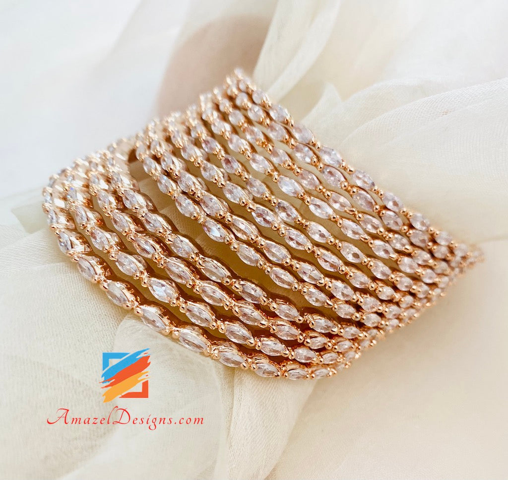 Braccialetti ovali con diamante americano (AD).