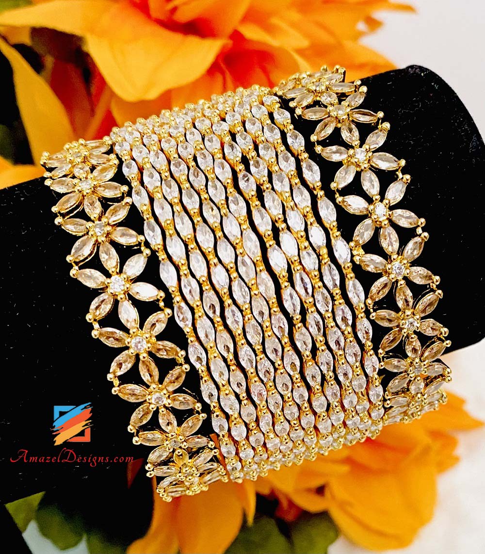 Set di braccialetti con diamanti americani