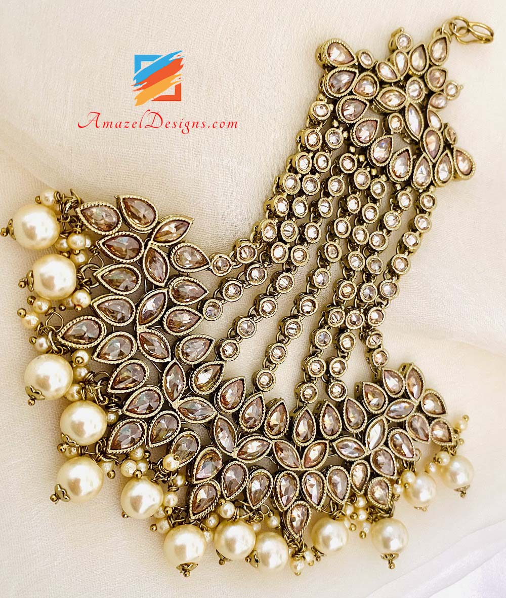 Champagne Polki Jhoomer