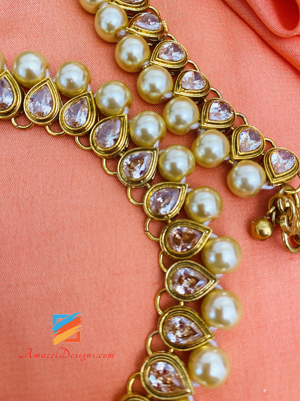 Champagner Polki Pearl Payal