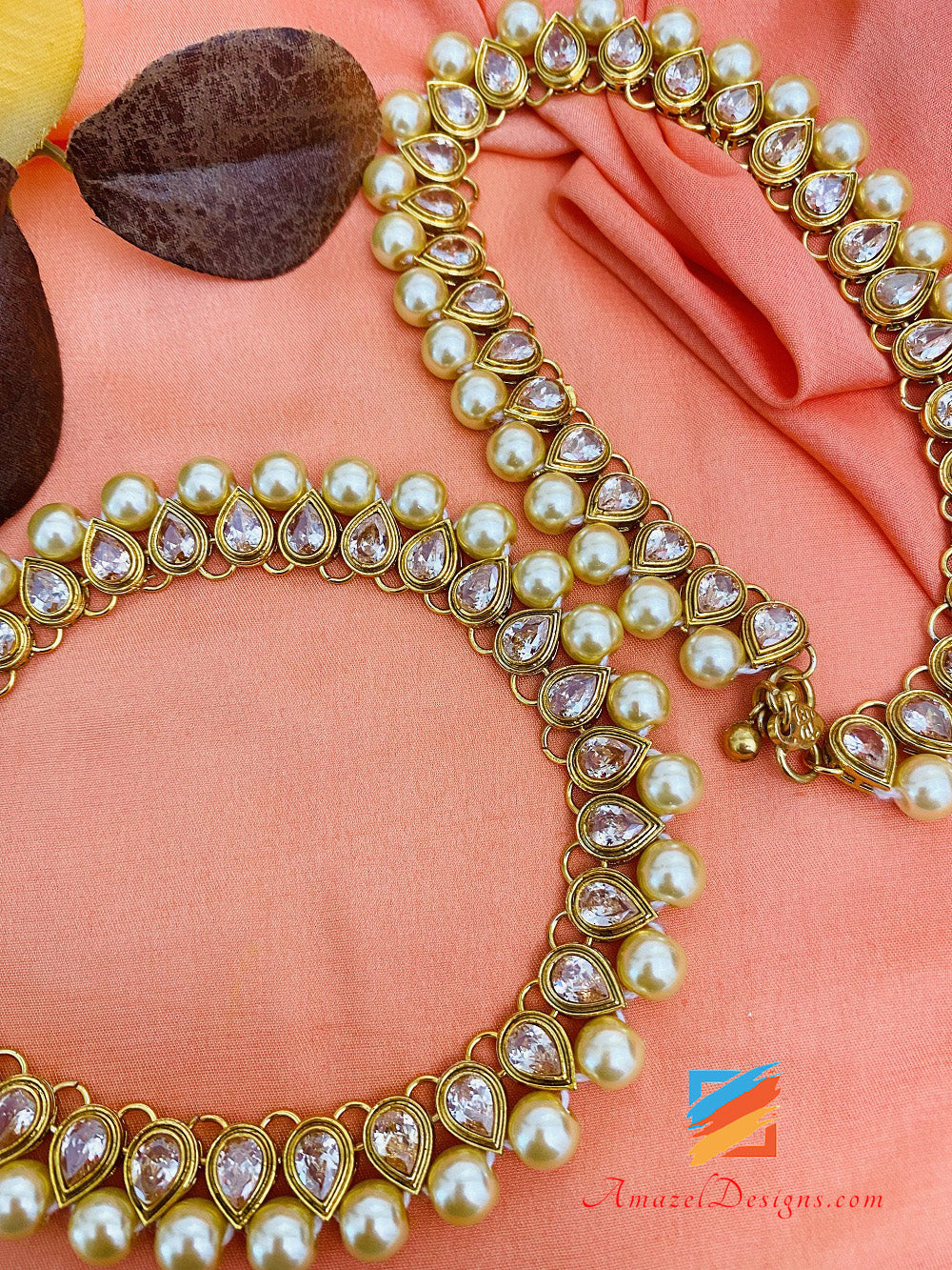 Champagner Polki Pearl Payal