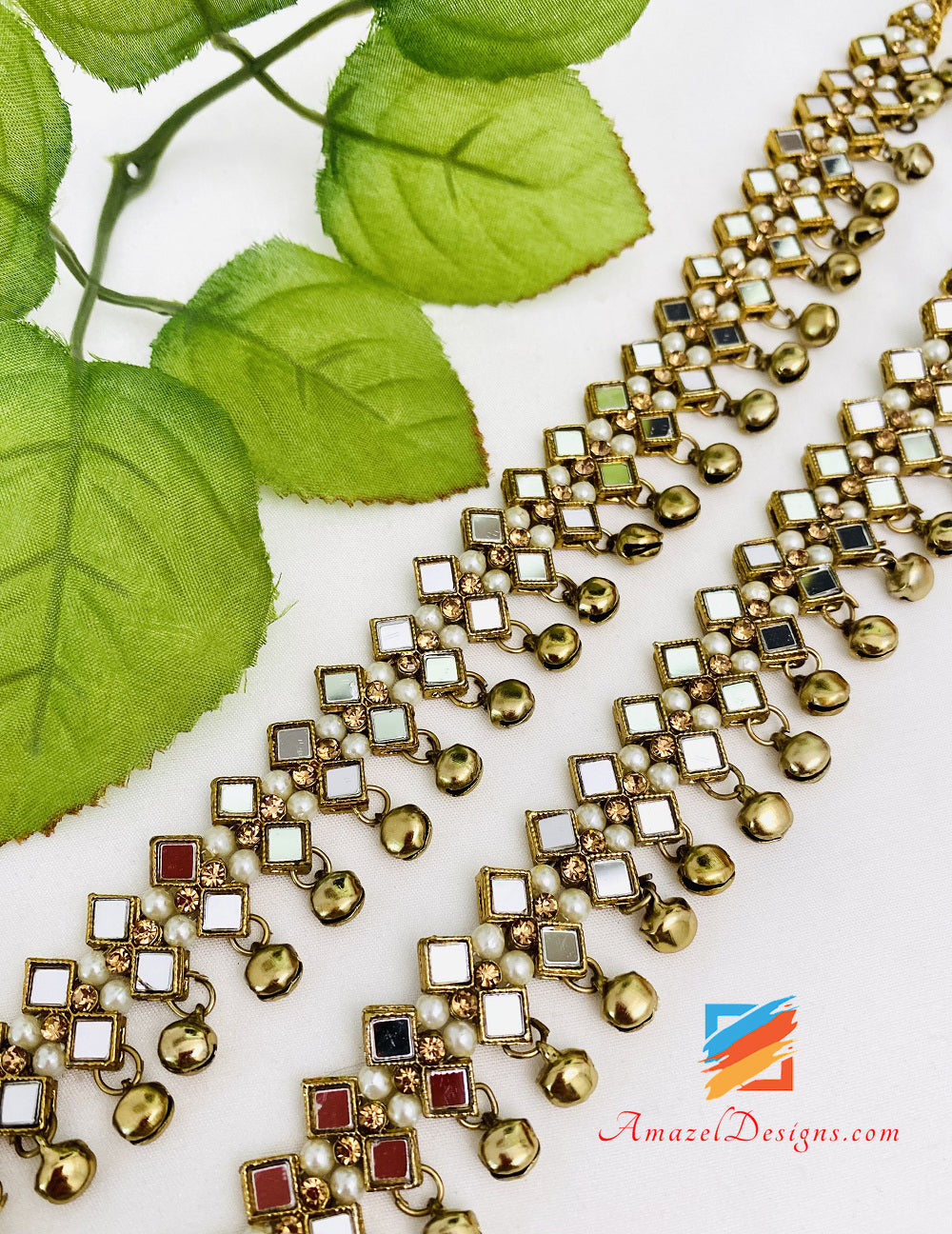 Specchio d'oro opaco Ghungroo Jhanjar