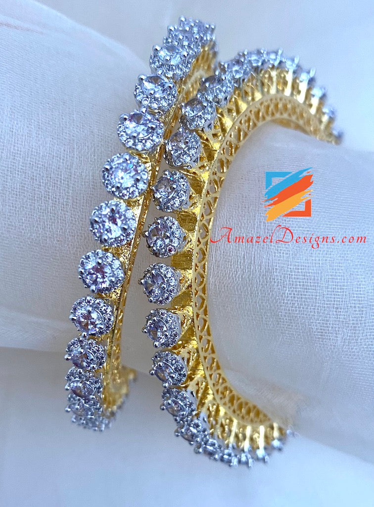 Kadas in argento dorato con zirconi cubici