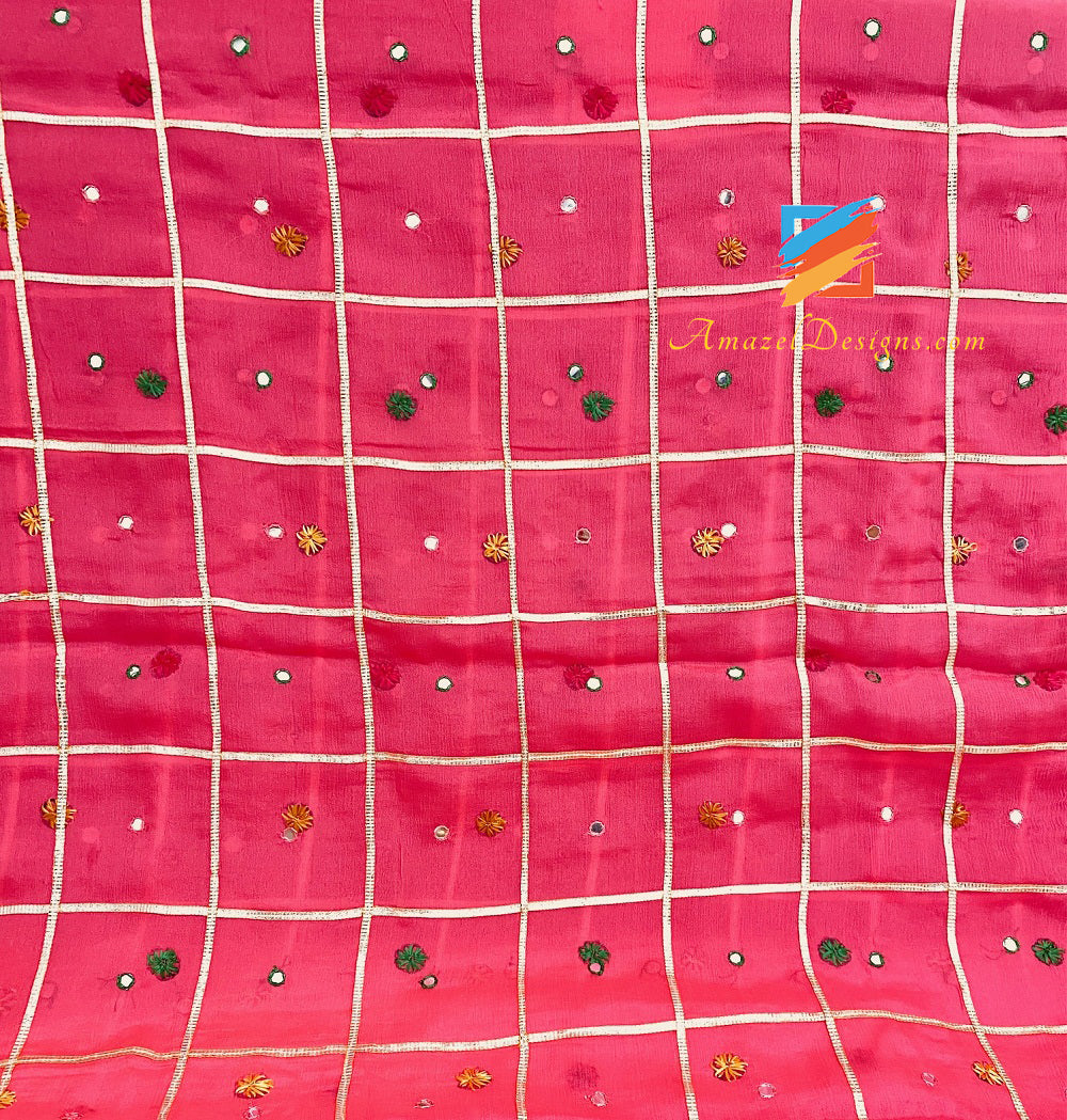 Dark Gaajari Mirror e Ari Work Phulkari