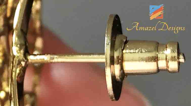 POLKI Golden Oversized Jhumka