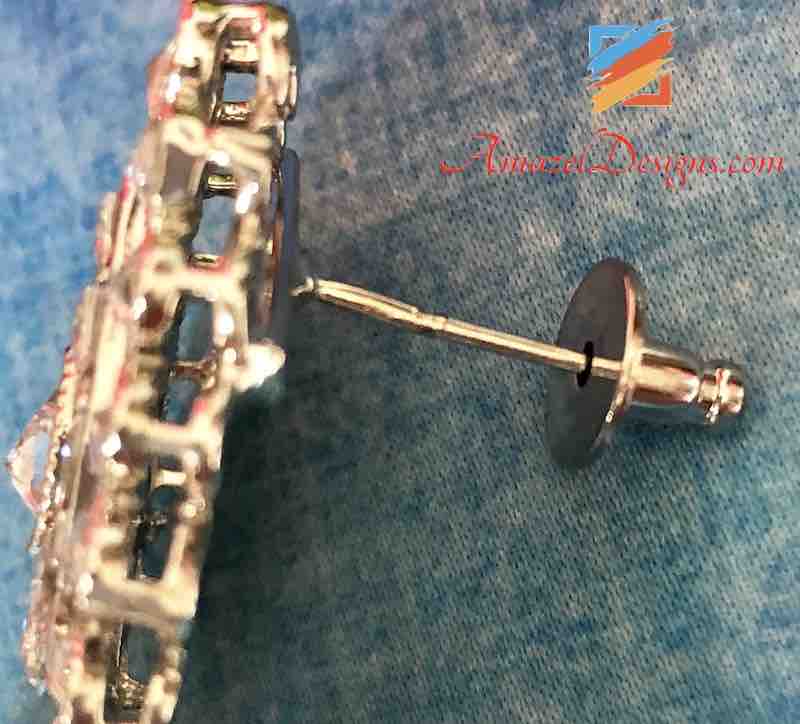 Oversized Polki Silver Jhumka