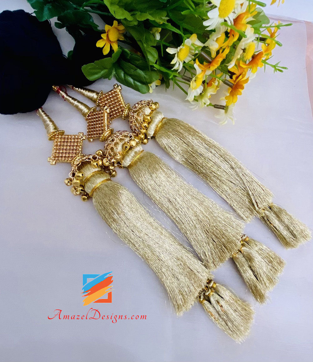 Ghungroo And Stones Golden Parandi
