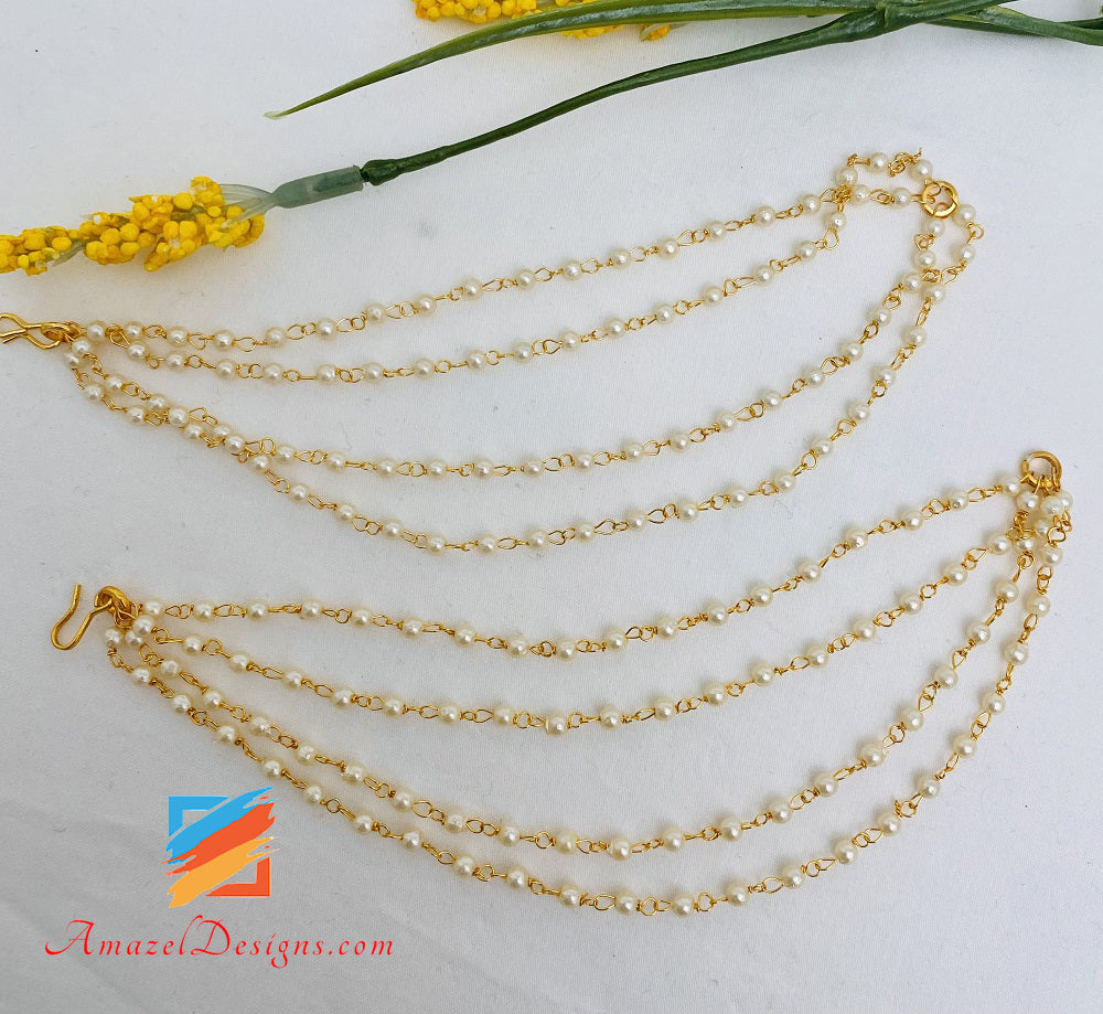 Goldene Perlen 4 Schichten Sahara-Schmuck