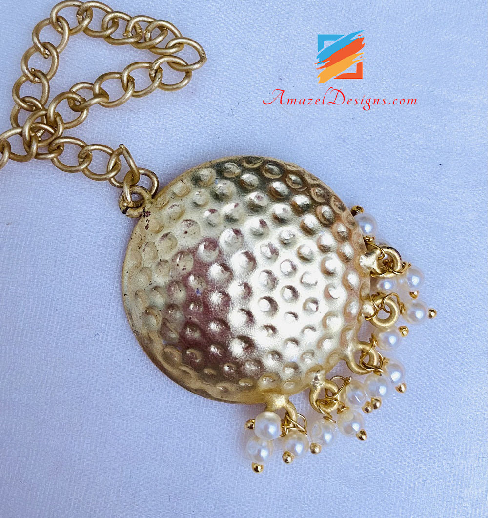 Set Jhumki Tikka dorato estremamente leggero