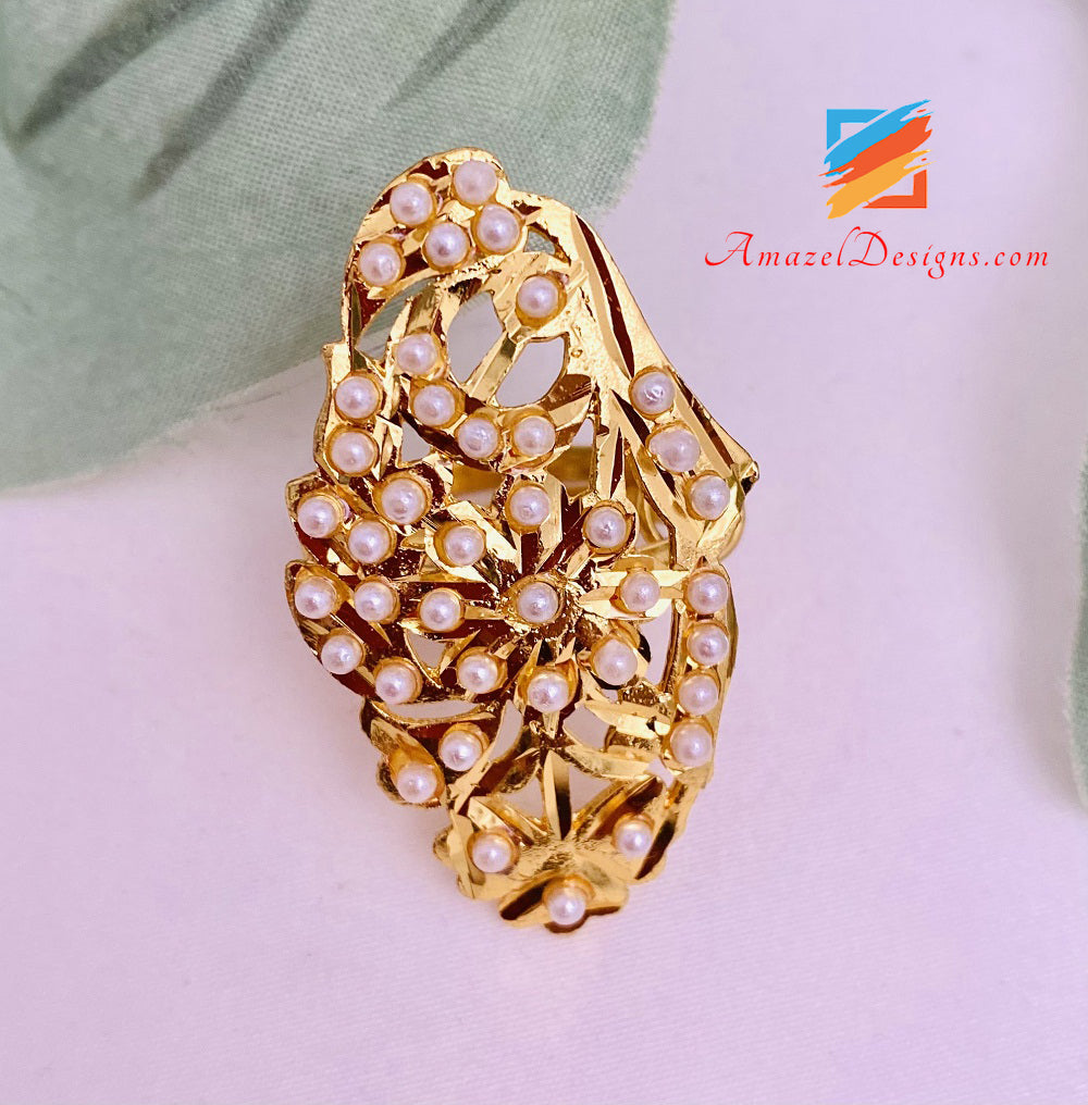 Golden Jadau Ring