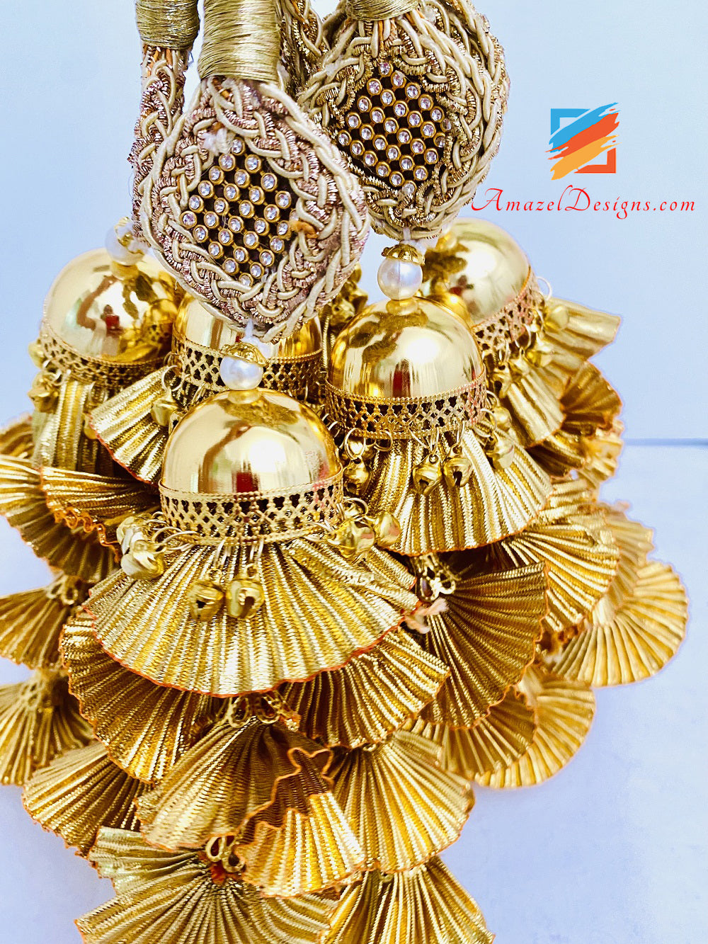 Goldener Pakhi Ghungroo Kristall Paranda