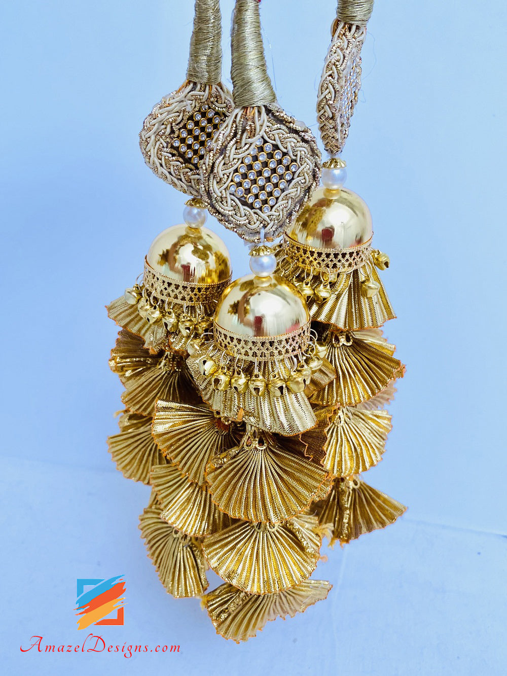 Goldener Pakhi Ghungroo Kristall Paranda