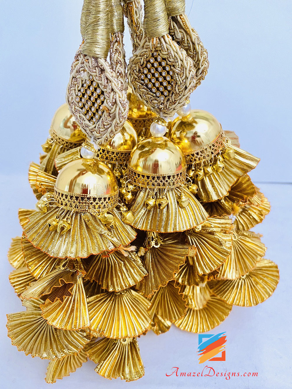 Goldener Pakhi Ghungroo Kristall Paranda