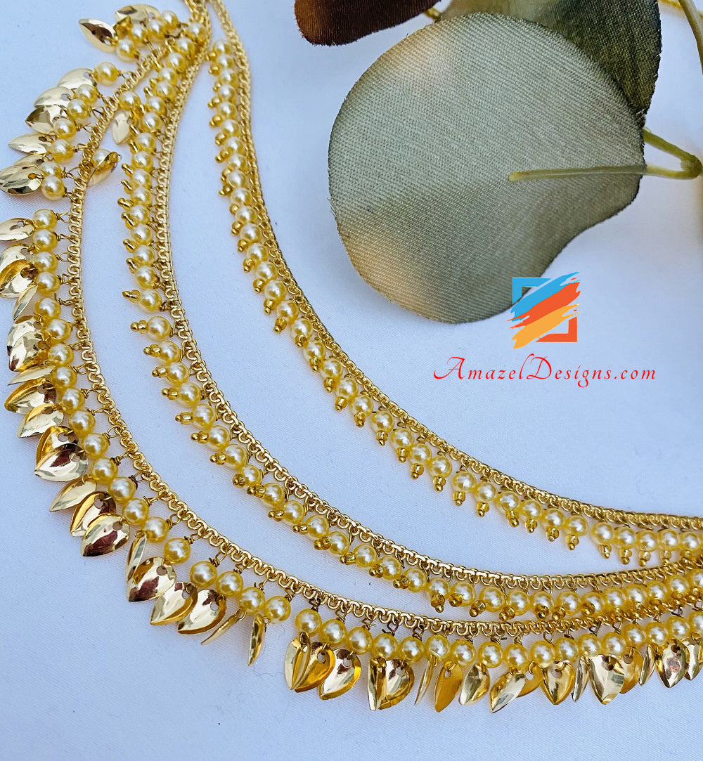 Collana a strati Golden Pippal Patti