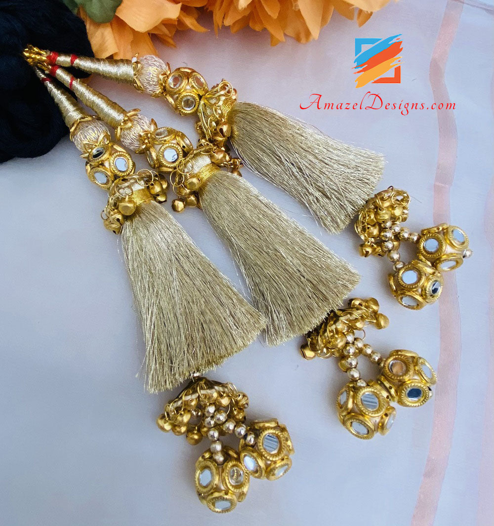 Golden Sheesha Ghungroo Parandi