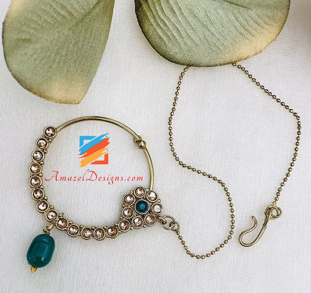 Heavy Bridal Necklace Long Haar Earrings Matha Patti Nath And Hand Pieces