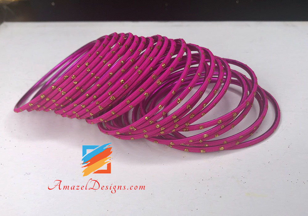 Kids Magenta Bangles