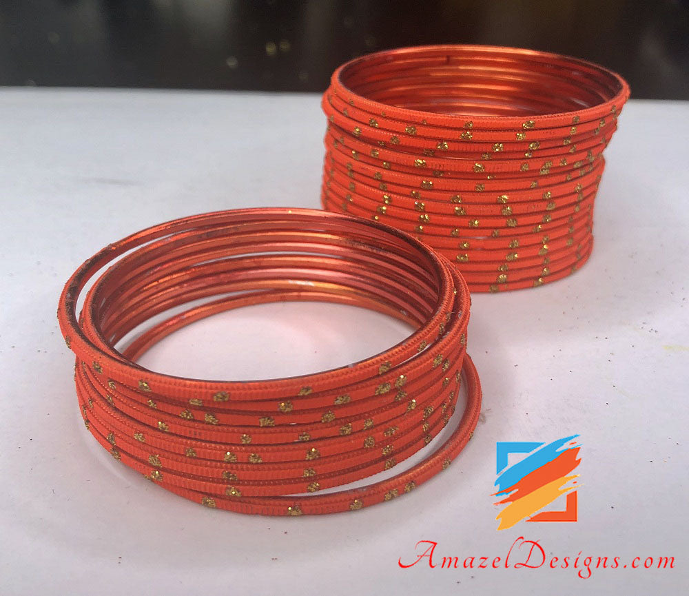 Kids Orange Bangles