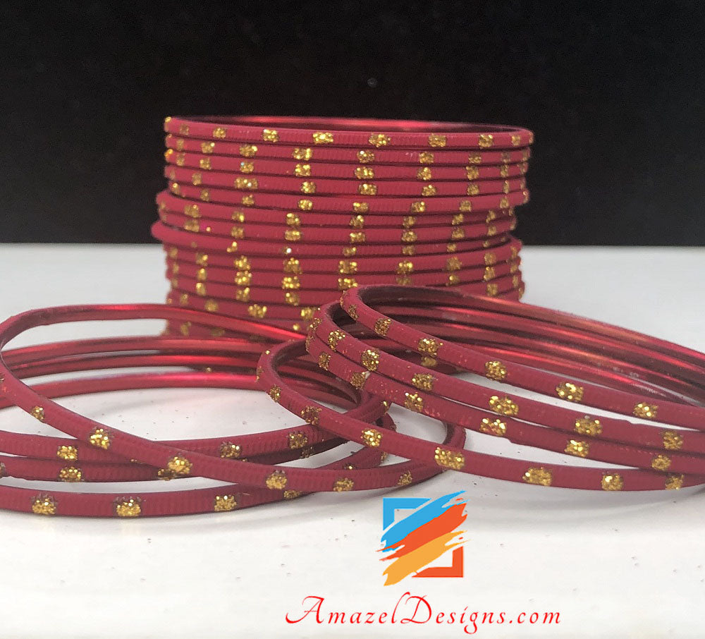 Kids Burgundy Bangles