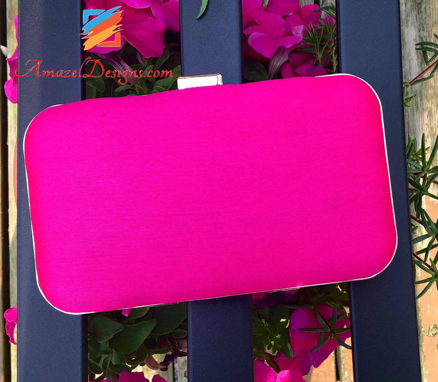 Hot Pink Magenta Dabka Work Indian Geldbörsen