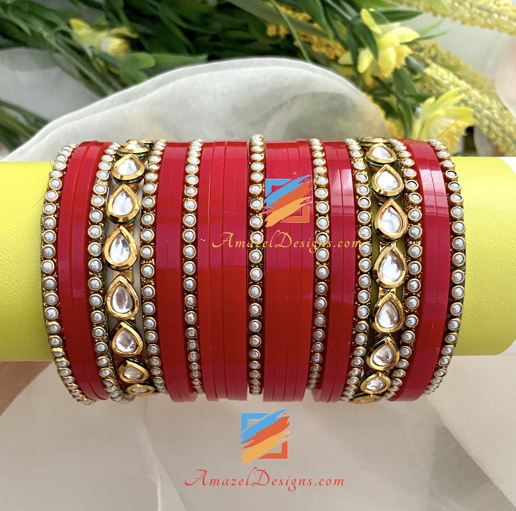 Kundan Beads Bangle Choorah
