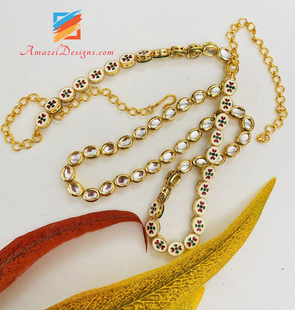 Kundan Eleganter verstellbarer Taillengürtel