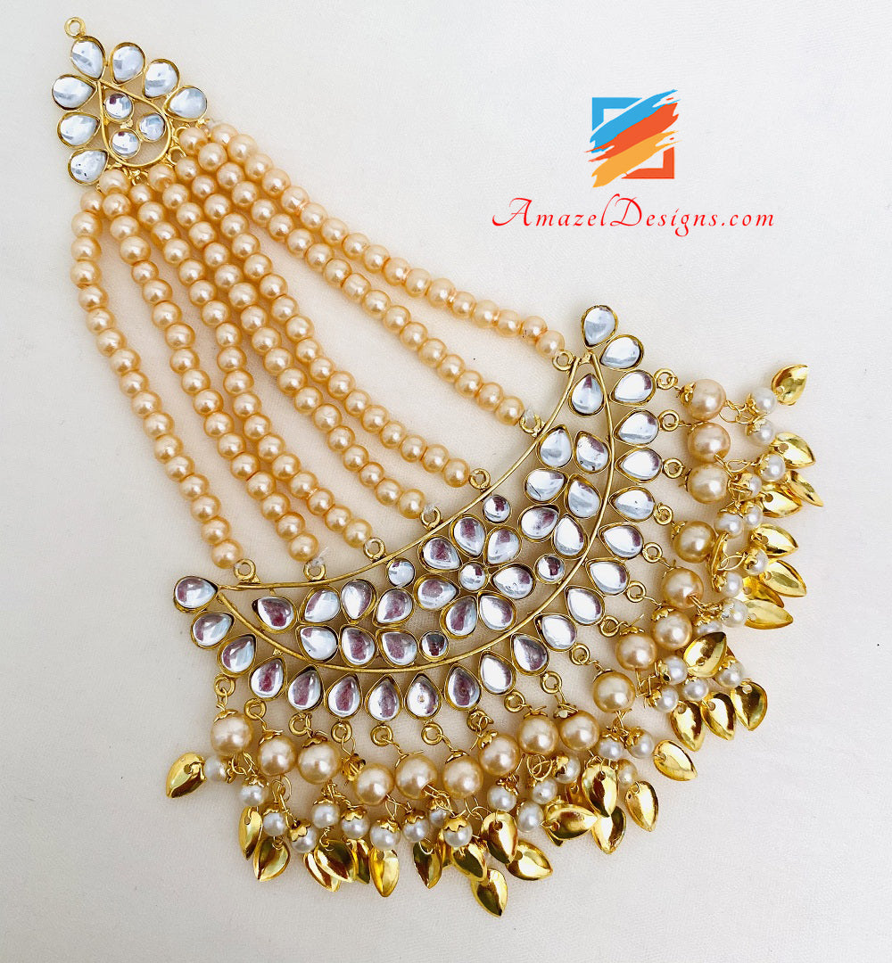 Kundan Jhoomka Tikka And Passa /Jhoomer Set