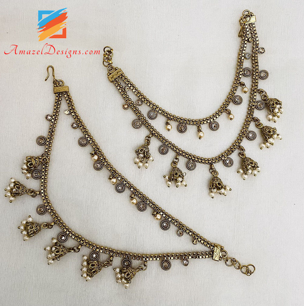 Strato Polki Sahara Con Jhumki Appesi