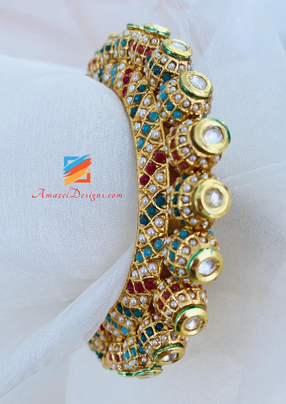 Jadau Kundan Maharani Multi Openable Kada