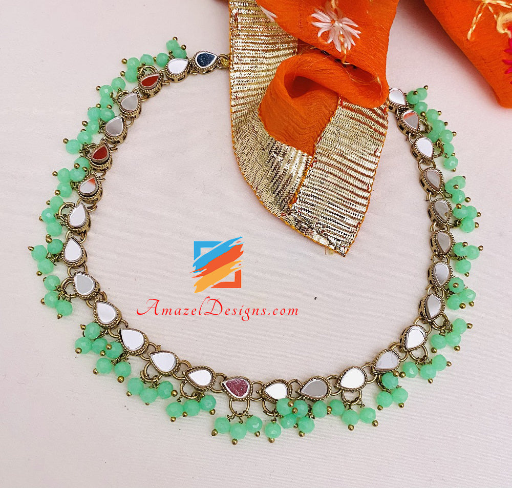 Pappagallo Specchio🦜Collana Girocollo A Filo Singolo Verde