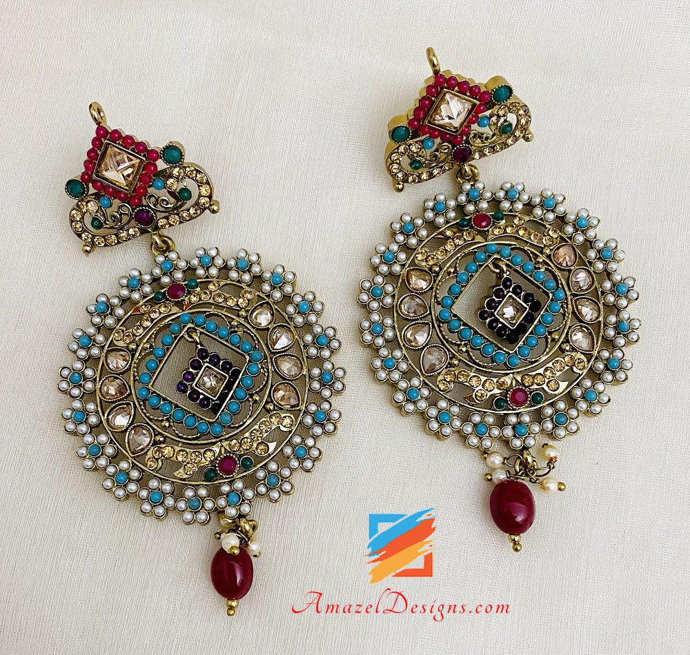 Orecchini Chocker multicolore Set Tikka