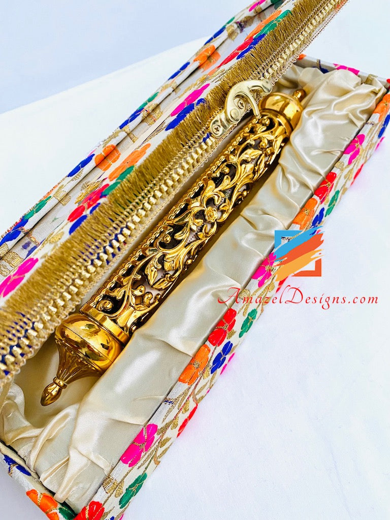 Multicoloured Embroidery Sahe Chithi