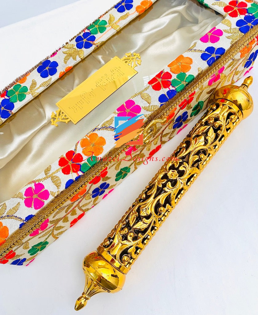 Multicoloured Embroidery Sahe Chithi
