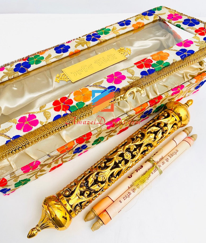Multicoloured Embroidery Sahe Chithi