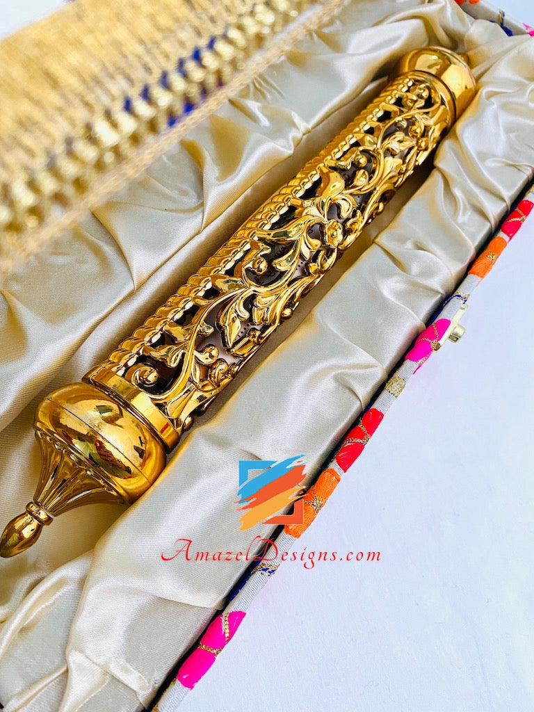 Multicoloured Embroidery Sahe Chithi