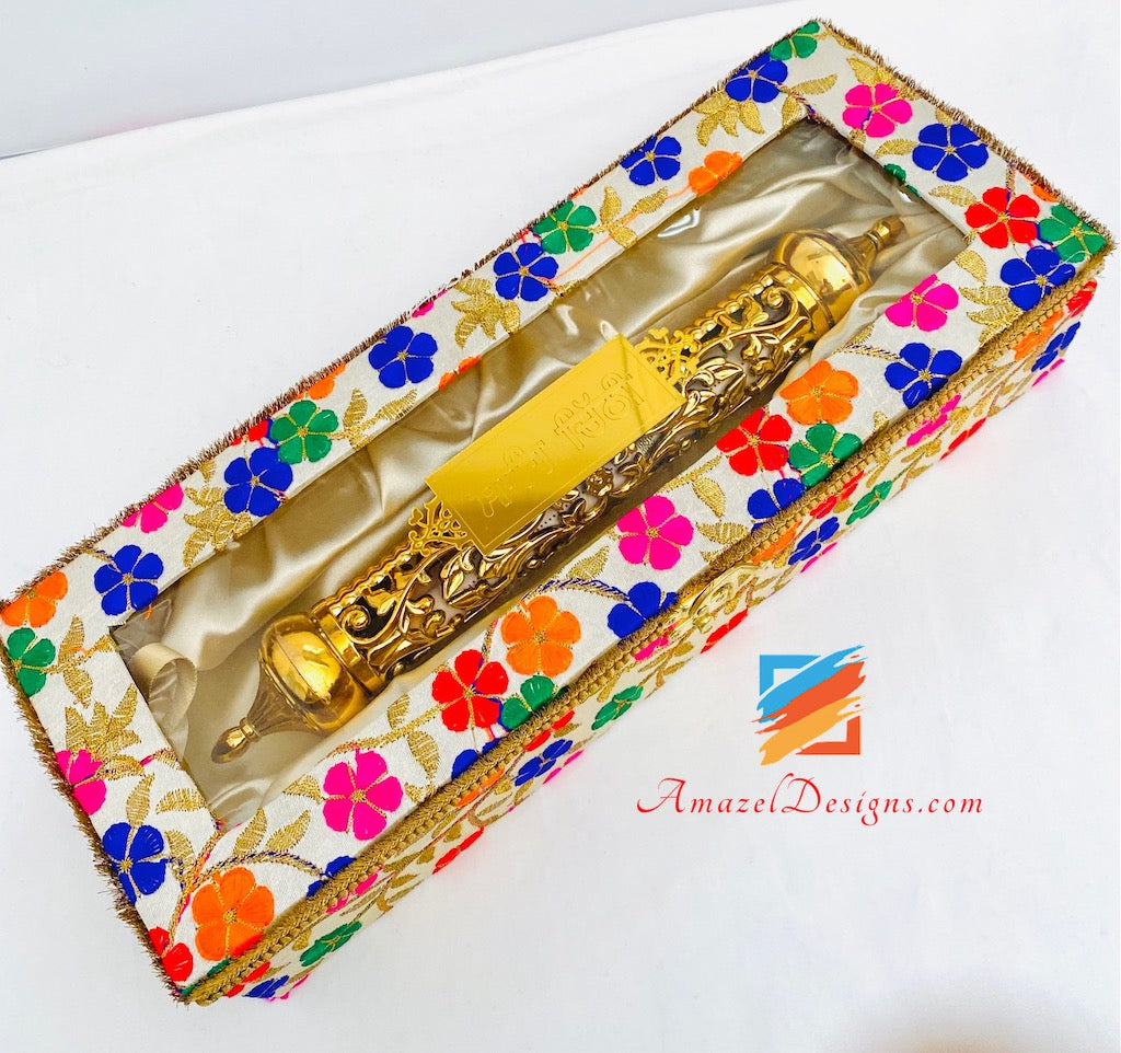 Multicoloured Embroidery Sahe Chithi