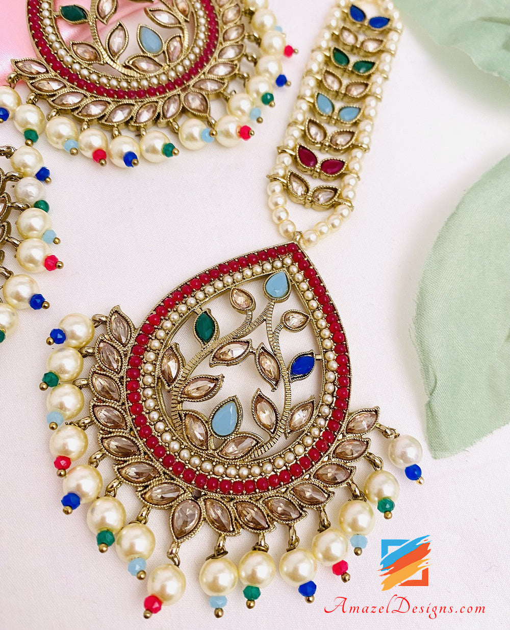 Orecchini Polki multicolore Set Tikka