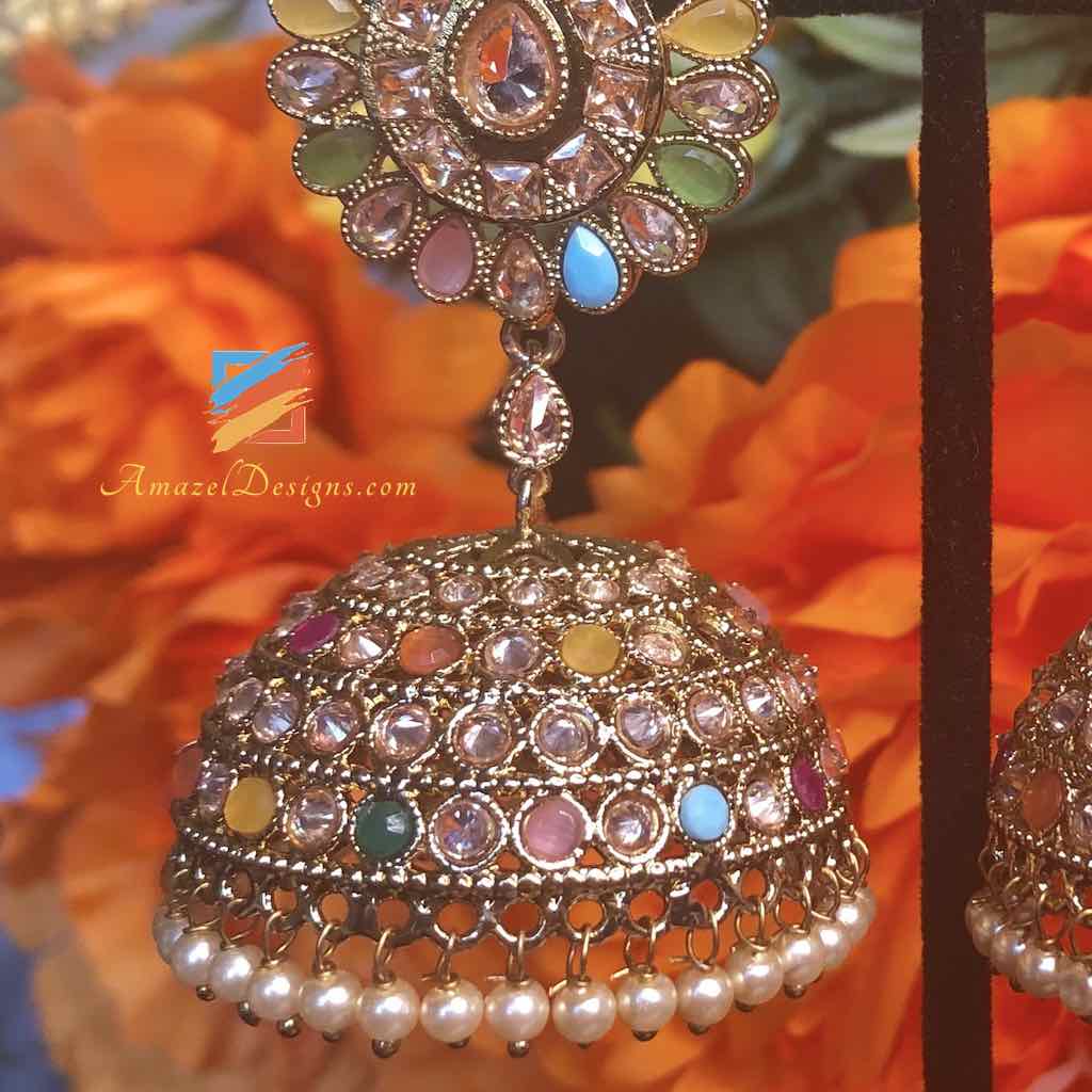 Oversize Multicolor Jhumka