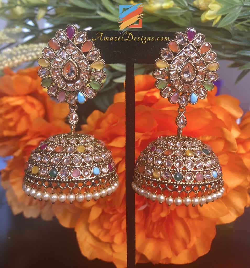 Oversize Multicolor Jhumka