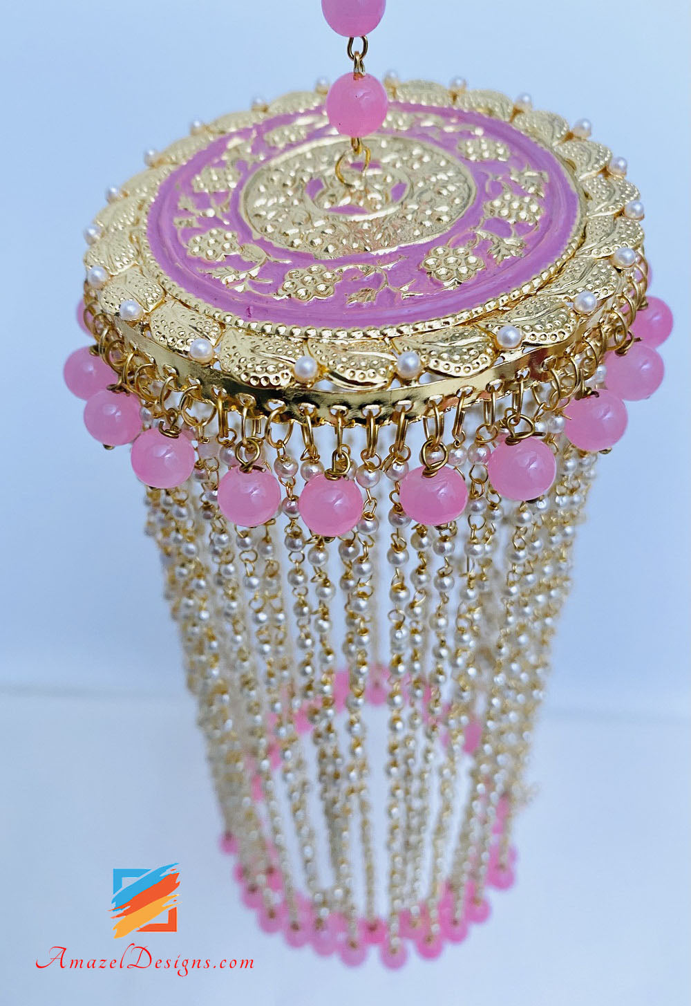Pink Hand Painted Kaleerey