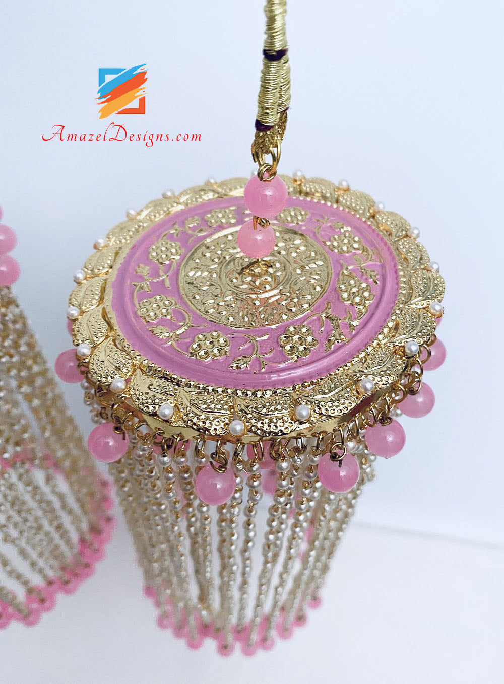 Pink Hand Painted Kaleerey
