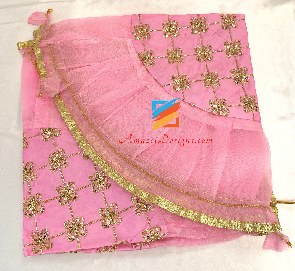Pink Sitara Tilla Work Shagan Rumal