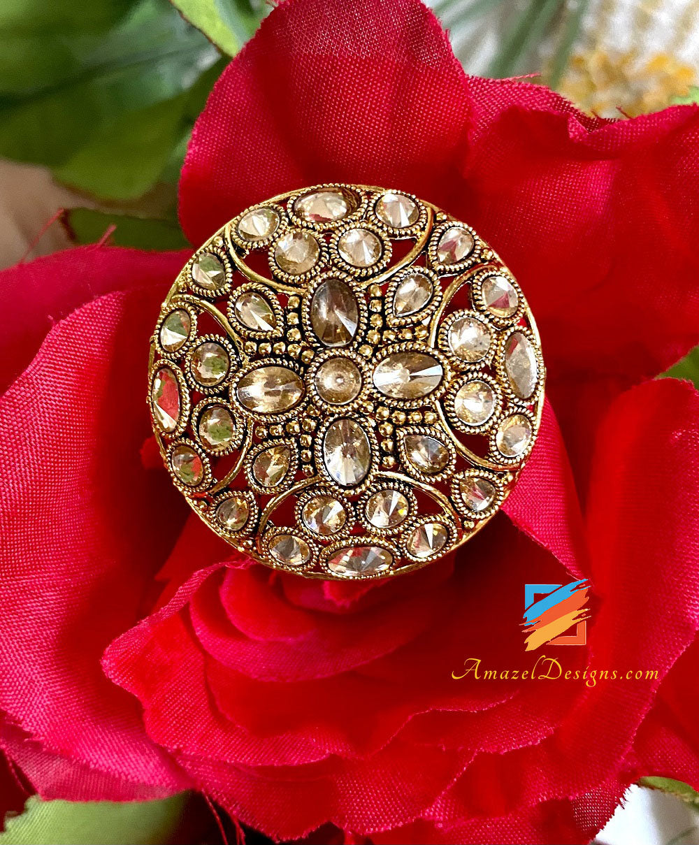 Polki Adjustable Ring