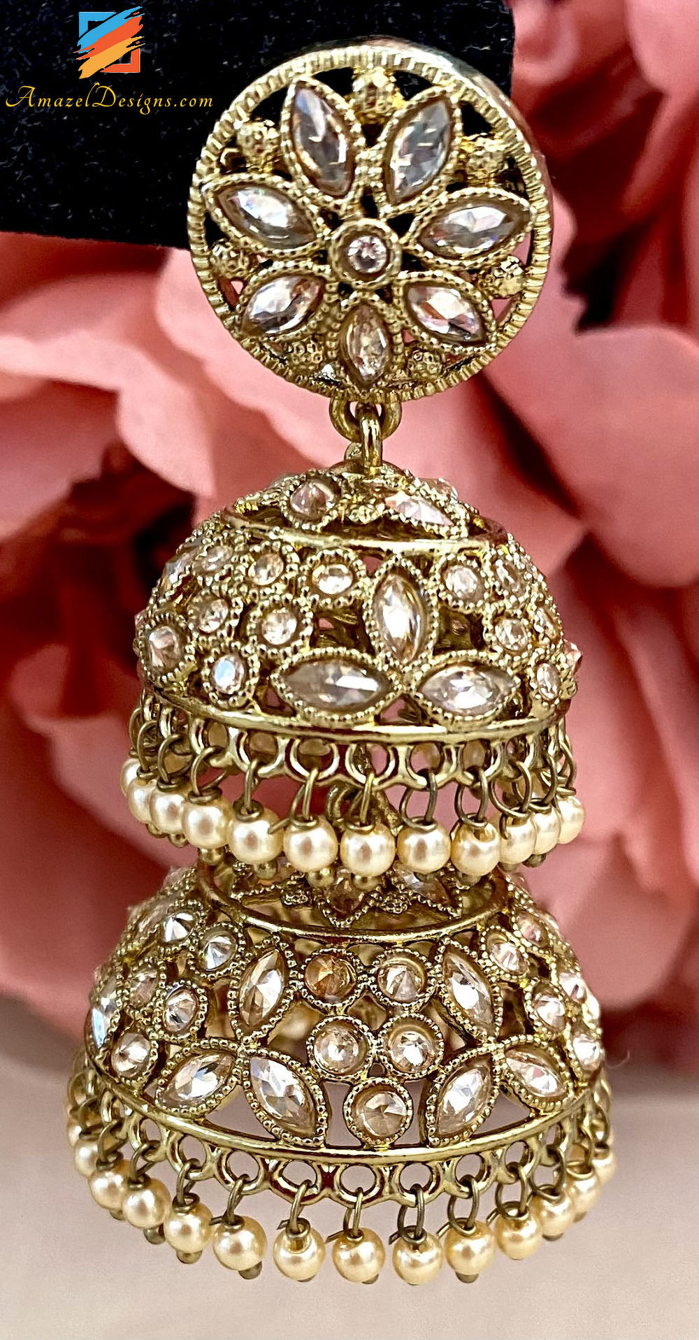 Polki Double Jhumki