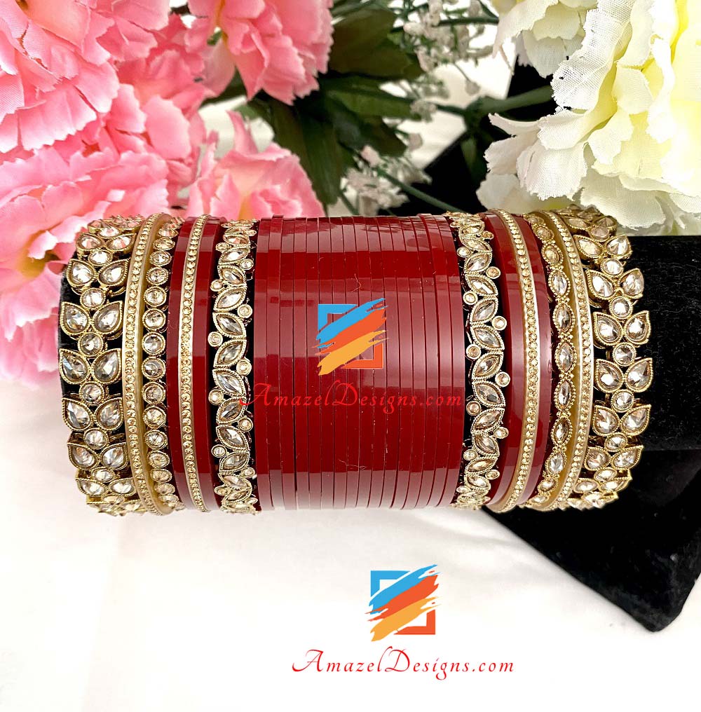 Polki Flower Churrah