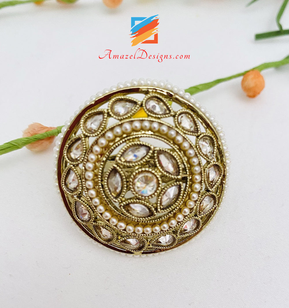 Polki Mittelgroßer verstellbarer Ring