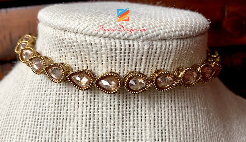 Polki Choker Collana/girocollo a linea singola